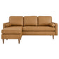 Valour 78" Leather Apartment Sectional Sofa By Modway - EEI-5872 | Sectional | Modishstore - 21