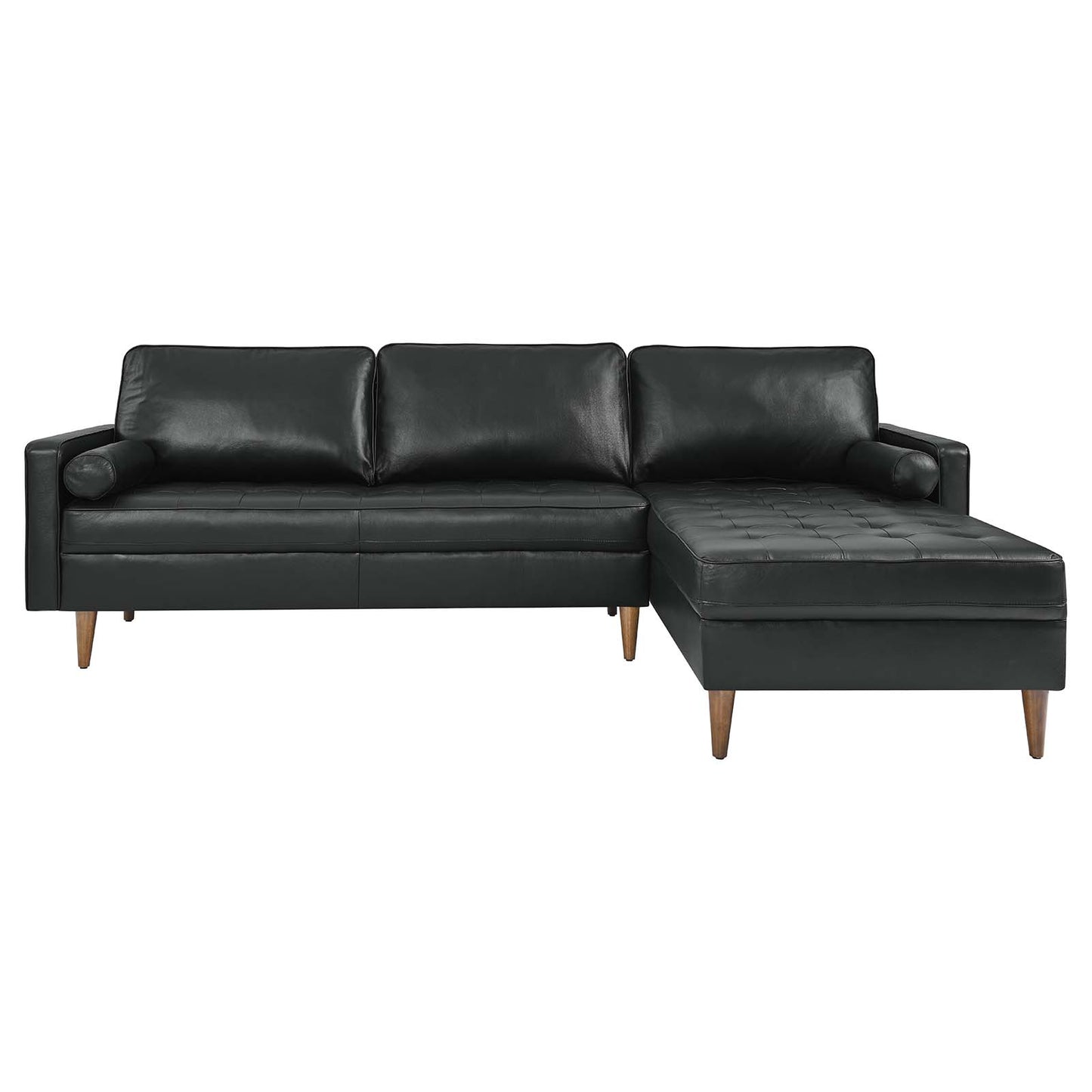 Valour 98" Leather Sectional Sofa By Modway - EEI-5873 | Sectional | Modishstore - 5