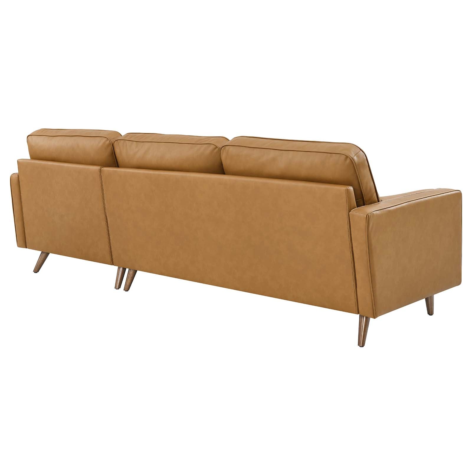 Valour 98" Leather Sectional Sofa By Modway - EEI-5873 | Sectional | Modishstore - 19