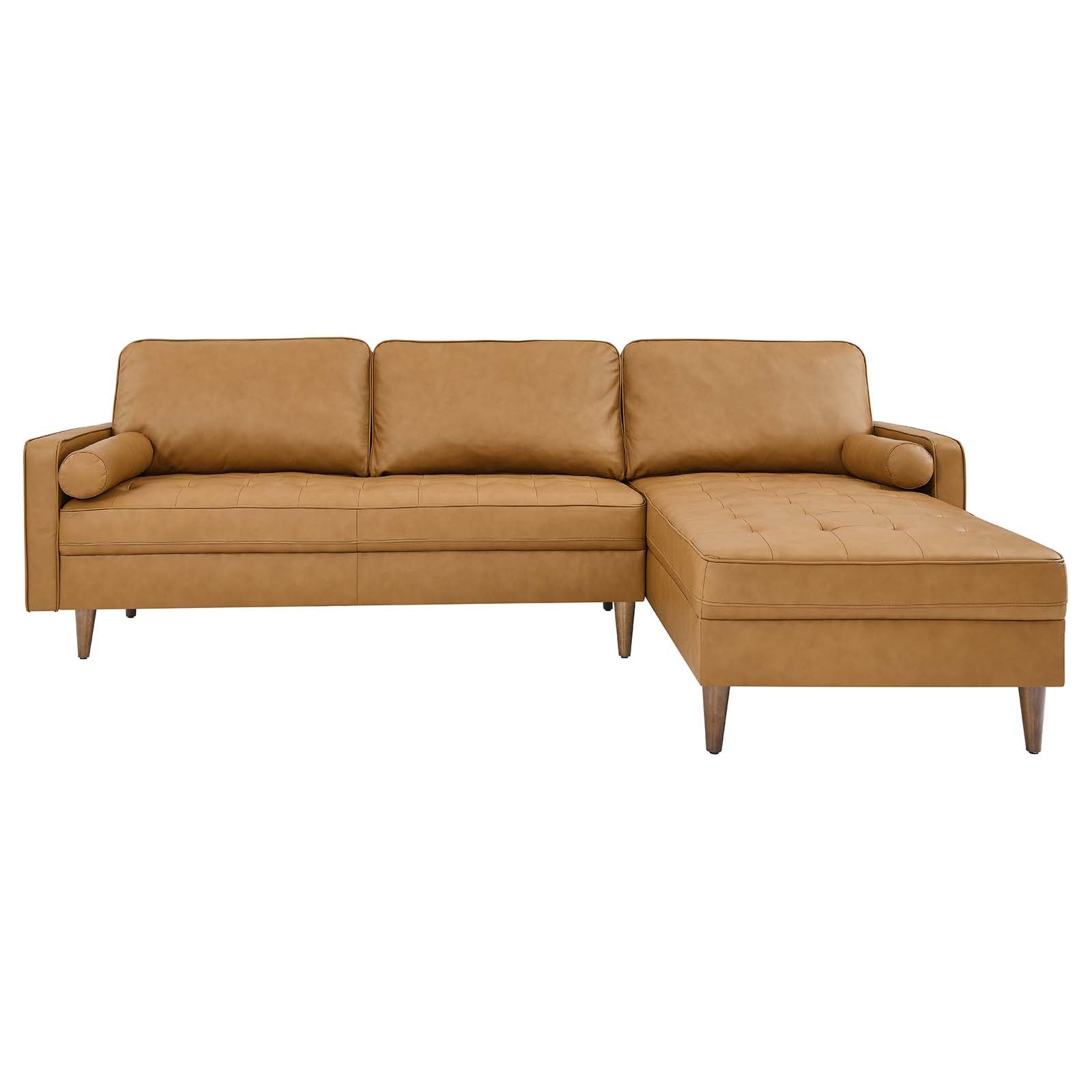 Valour 98" Leather Sectional Sofa By Modway - EEI-5873 | Sectional | Modishstore - 20