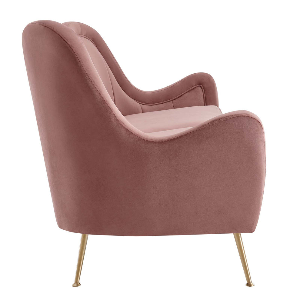 Cheshire Channel Tufted Performance Velvet Sofa By Modway - EEI-5874 | Sofas | Modishstore - 3