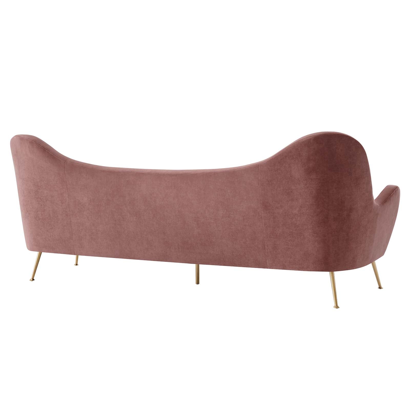 Cheshire Channel Tufted Performance Velvet Sofa By Modway - EEI-5874 | Sofas | Modishstore - 4