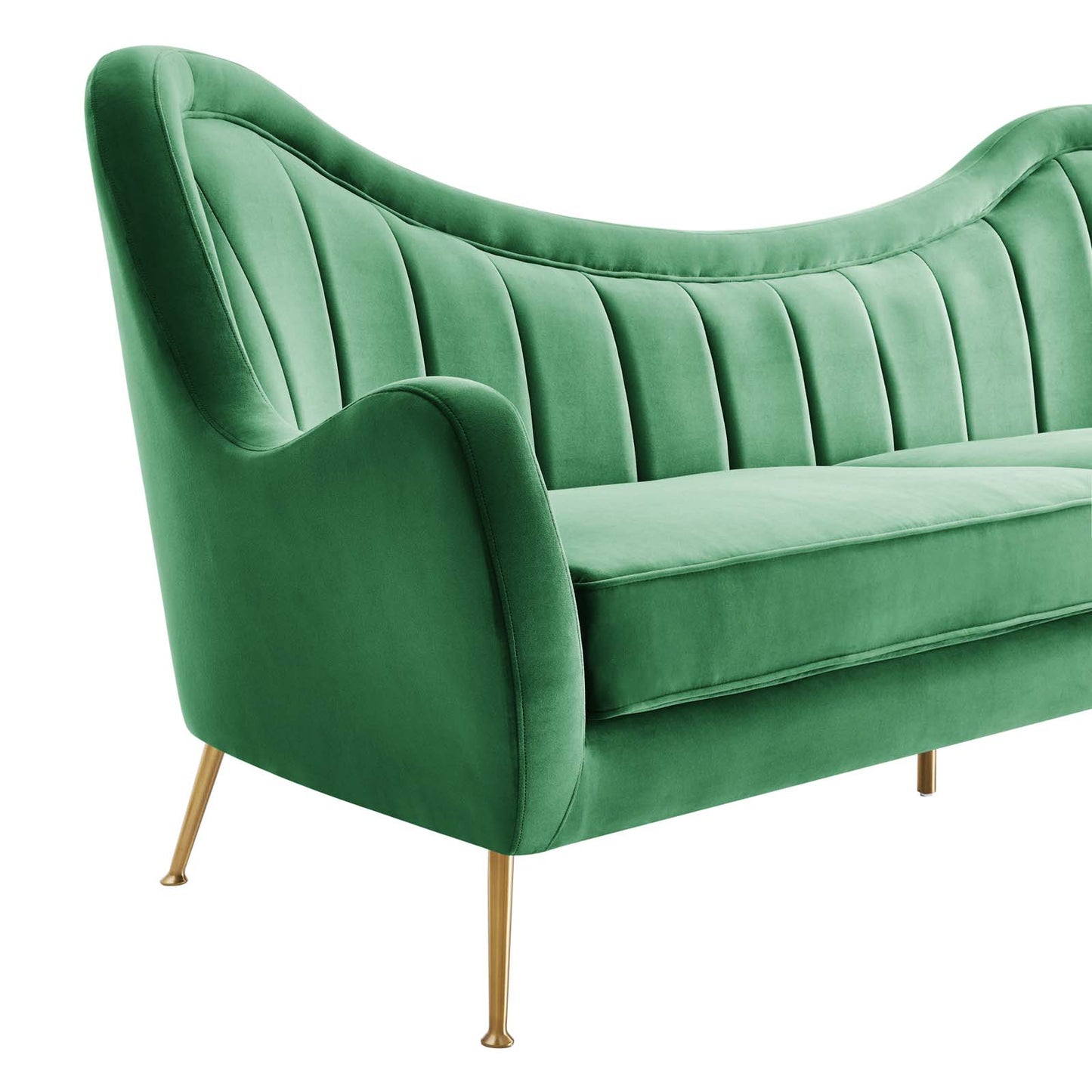 Cheshire Channel Tufted Performance Velvet Sofa By Modway - EEI-5874 | Sofas | Modishstore - 10