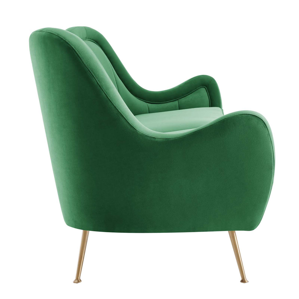 Cheshire Channel Tufted Performance Velvet Sofa By Modway - EEI-5874 | Sofas | Modishstore - 11