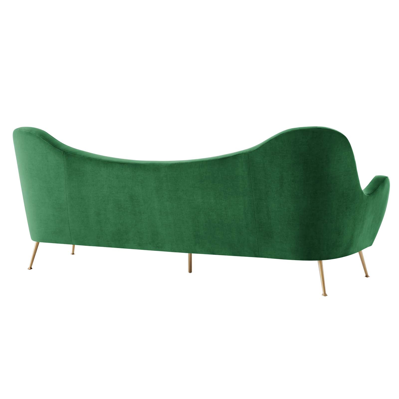 Cheshire Channel Tufted Performance Velvet Sofa By Modway - EEI-5874 | Sofas | Modishstore - 12