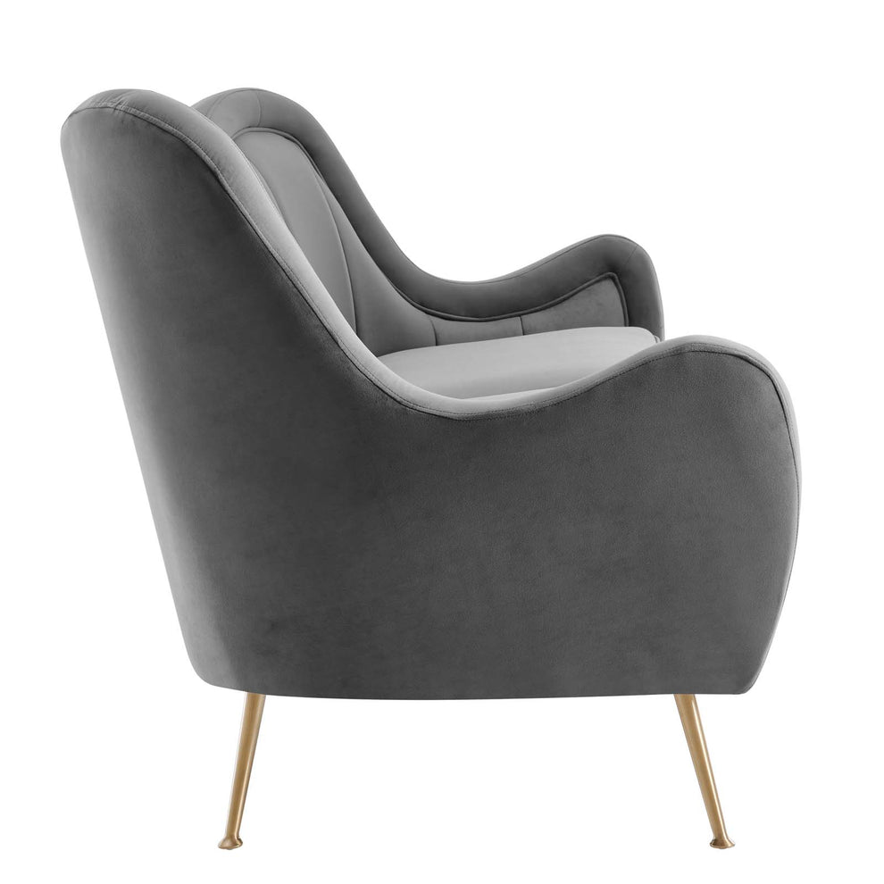 Cheshire Channel Tufted Performance Velvet Sofa By Modway - EEI-5874 | Sofas | Modishstore - 19