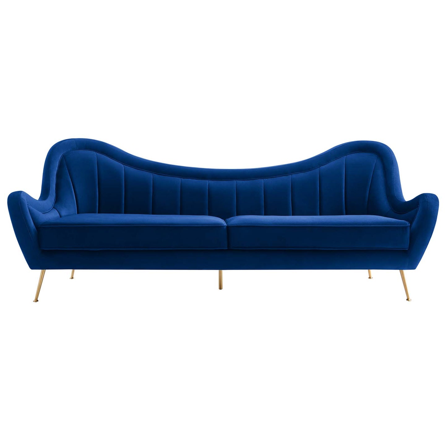 Cheshire Channel Tufted Performance Velvet Sofa By Modway - EEI-5874 | Sofas | Modishstore - 29