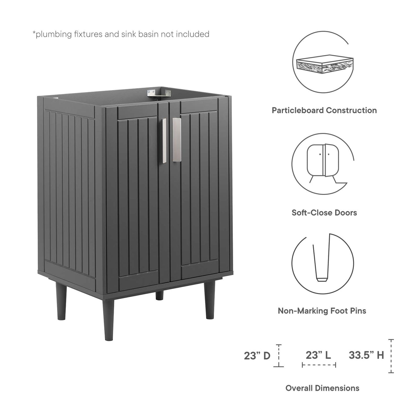 Augusta 24" Bathroom Vanity Cabinet By Modway - EEI-5877 | Bathroom Accessories | Modishstore - 8
