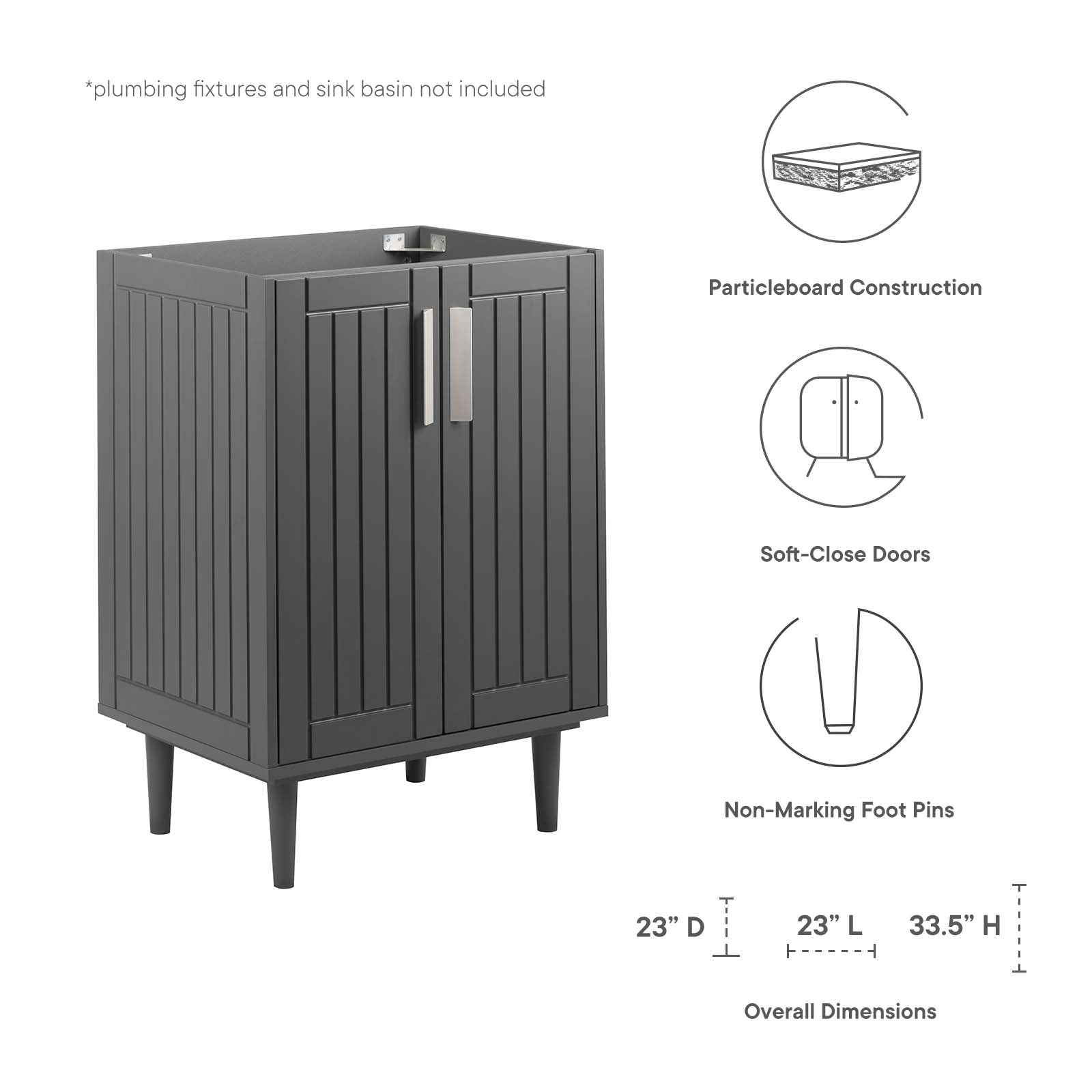 Augusta 24" Bathroom Vanity Cabinet By Modway - EEI-5877 | Bathroom Accessories | Modishstore - 8