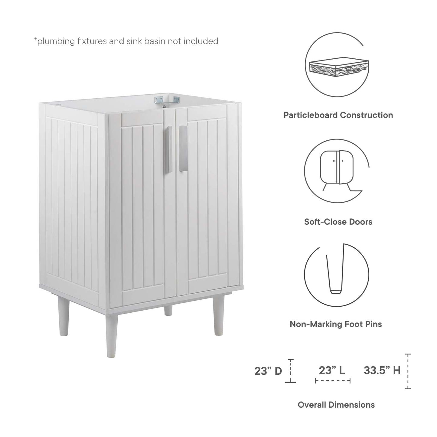 Augusta 24" Bathroom Vanity Cabinet By Modway - EEI-5877 | Bathroom Accessories | Modishstore - 16