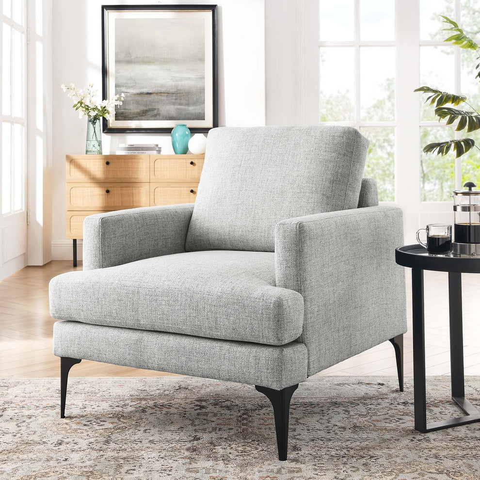 Evermore Upholstered Fabric Armchair By Modway - EEI-6003 | Armchairs | Modishstore - 32