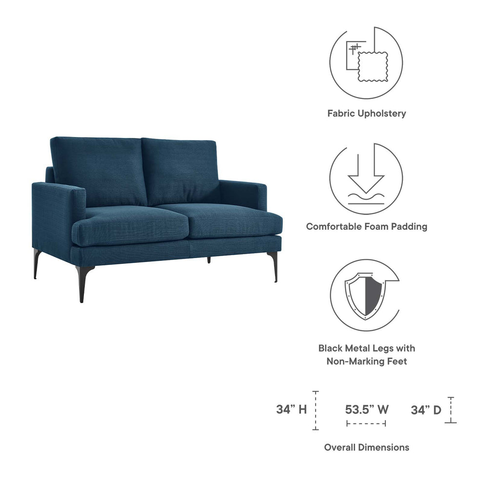 Evermore Upholstered Fabric Loveseat By Modway - EEI-6006 | Loveseats | Modishstore - 7