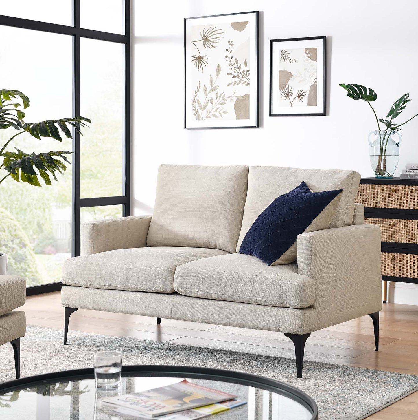 Evermore Upholstered Fabric Loveseat By Modway - EEI-6006 | Loveseats | Modishstore - 16