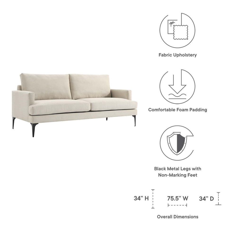 Evermore Upholstered Fabric Sofa By Modway - EEI-6009 | Sofas | Modishstore - 14
