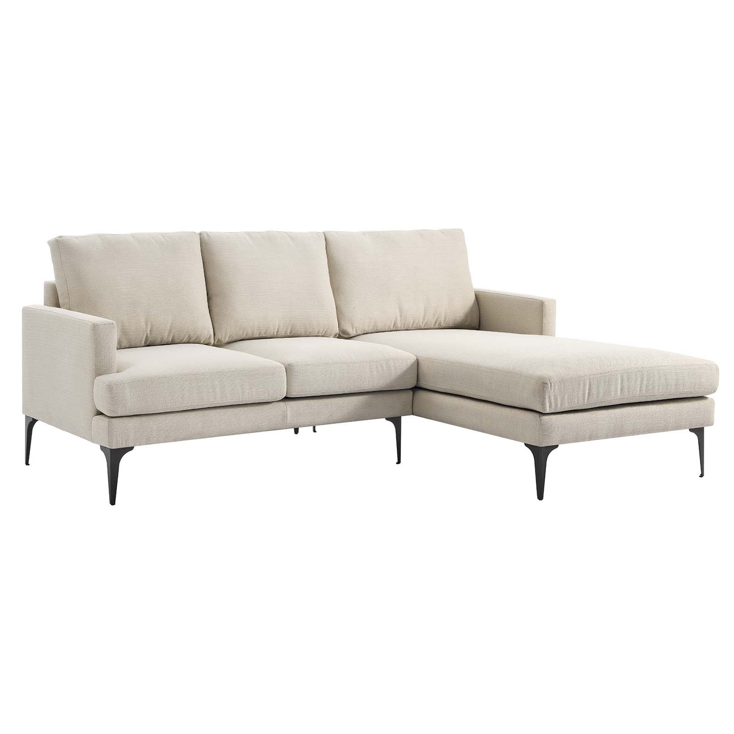 Evermore Right-Facing Upholstered Fabric Sectional Sofa By Modway - EEI-6012 | Sectional | Modishstore - 9