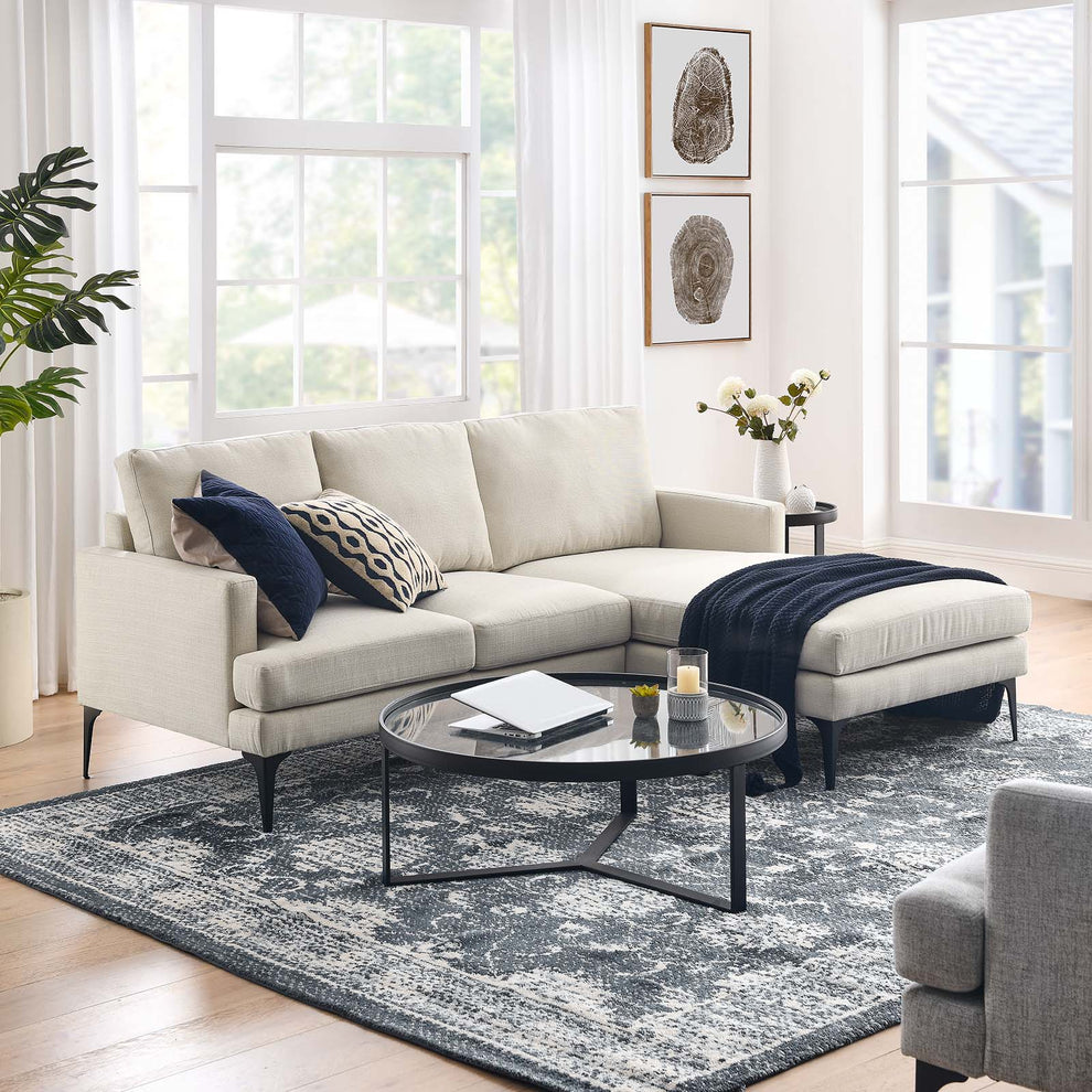 Evermore Right-Facing Upholstered Fabric Sectional Sofa By Modway - EEI-6012 | Sectional | Modishstore - 16
