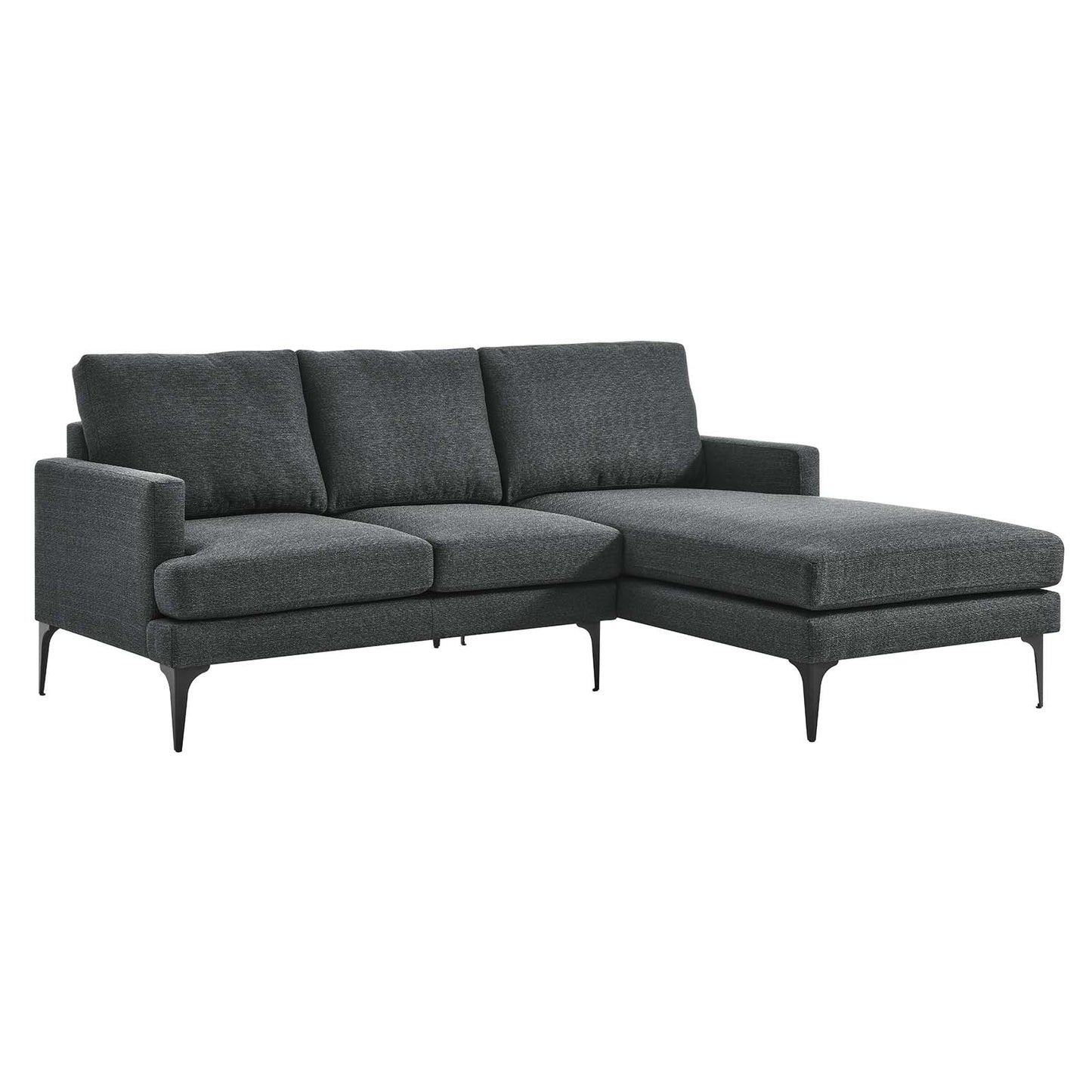 Evermore Right-Facing Upholstered Fabric Sectional Sofa By Modway - EEI-6012 | Sectional | Modishstore - 17