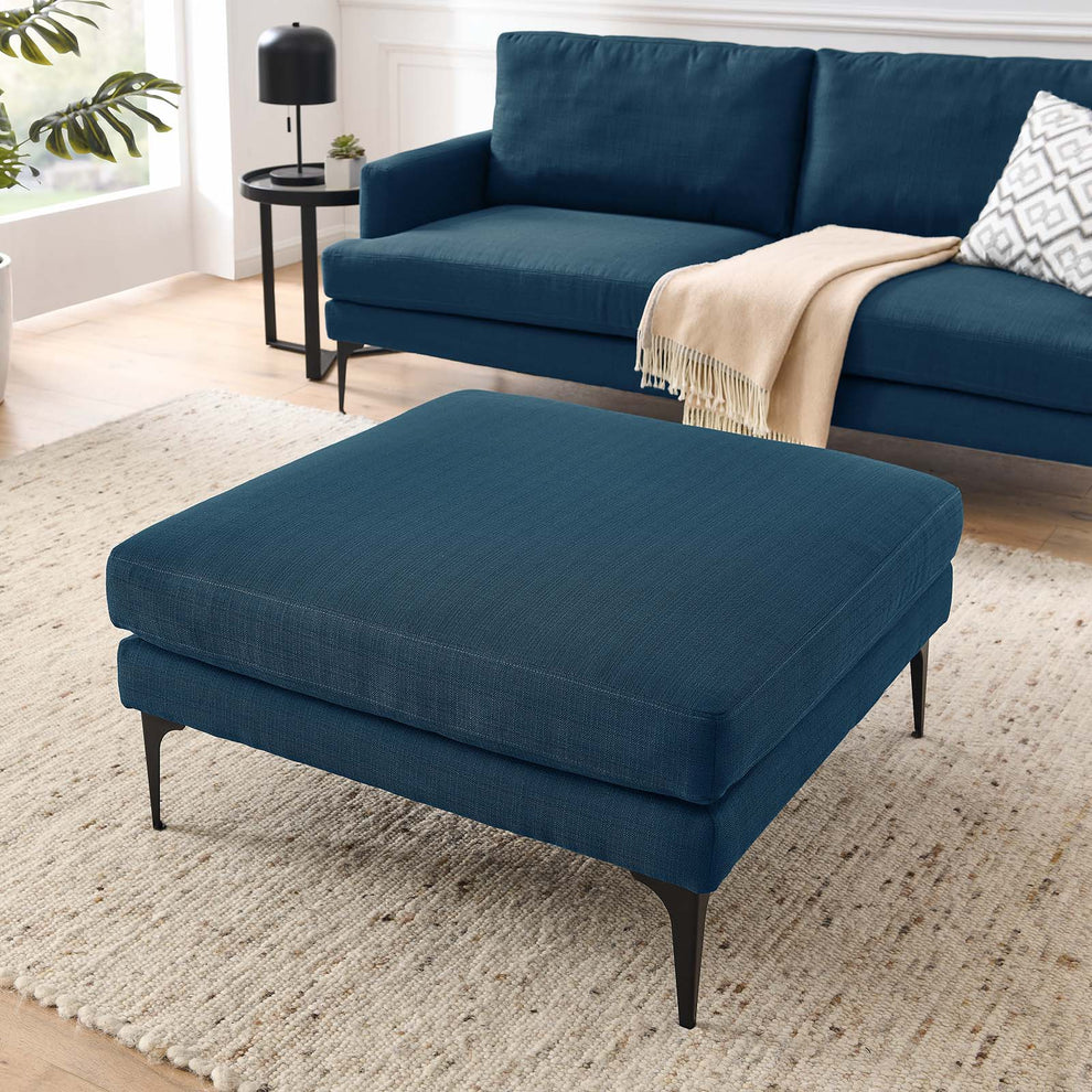 Evermore Upholstered Fabric Ottoman By Modway - EEI-6015 | Ottomans | Modishstore - 1
