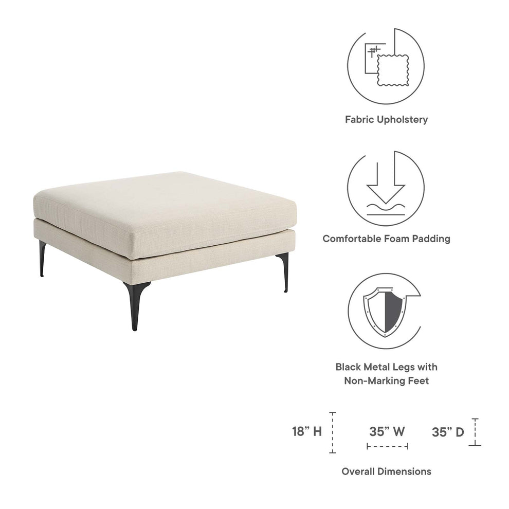 Evermore Upholstered Fabric Ottoman By Modway - EEI-6015 | Ottomans | Modishstore - 10