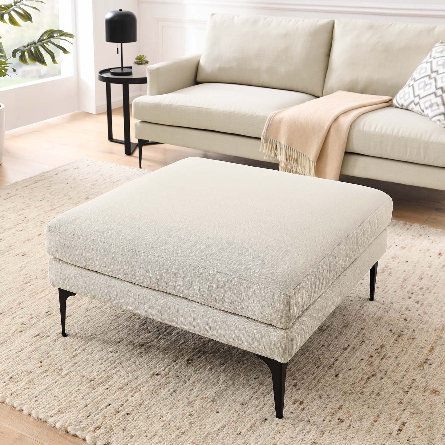 Evermore Upholstered Fabric Ottoman By Modway - EEI-6015 | Ottomans | Modishstore - 12