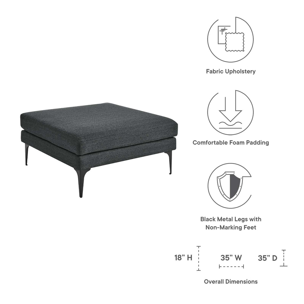 Evermore Upholstered Fabric Ottoman By Modway - EEI-6015 | Ottomans | Modishstore - 16