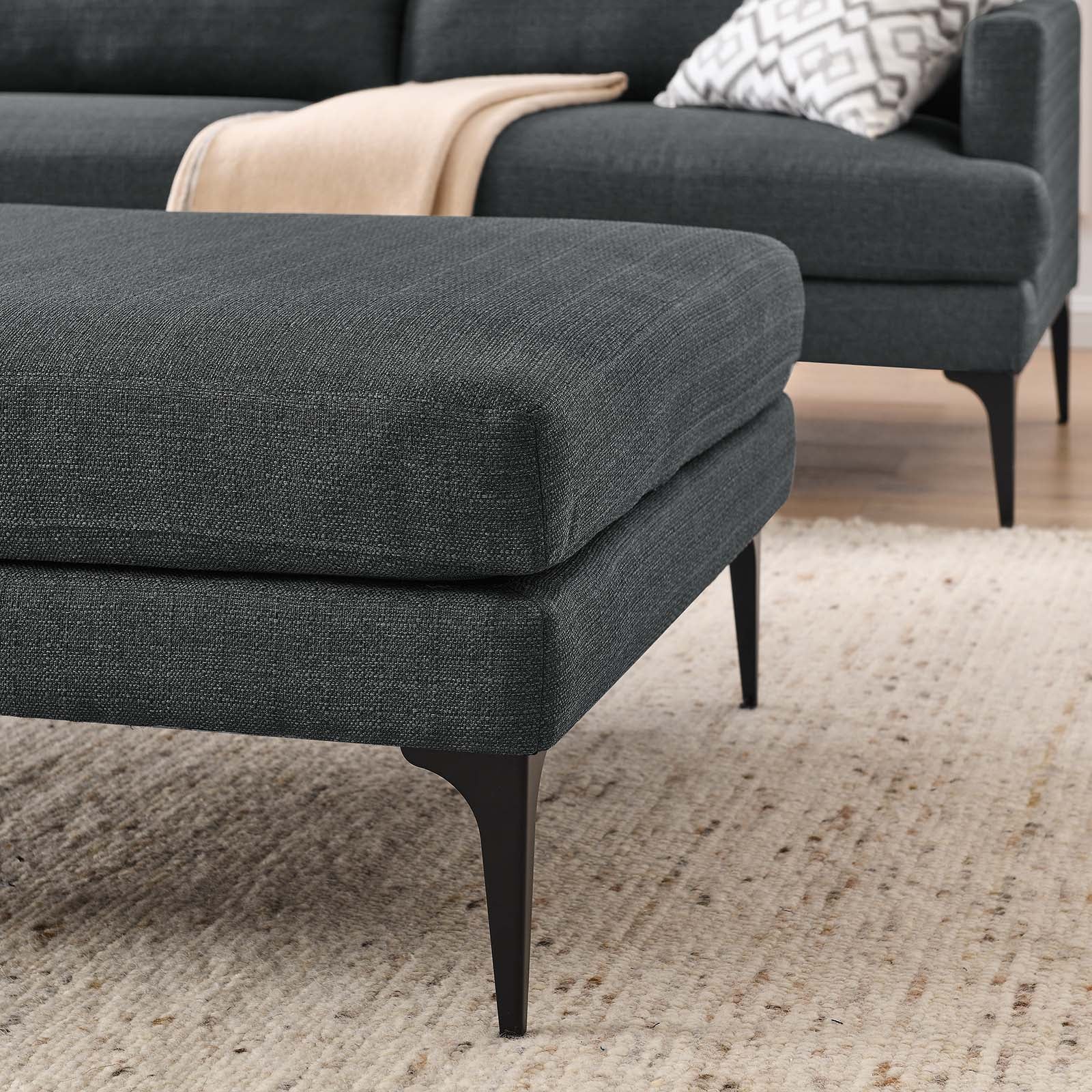 Evermore Upholstered Fabric Ottoman By Modway - EEI-6015 | Ottomans | Modishstore - 17