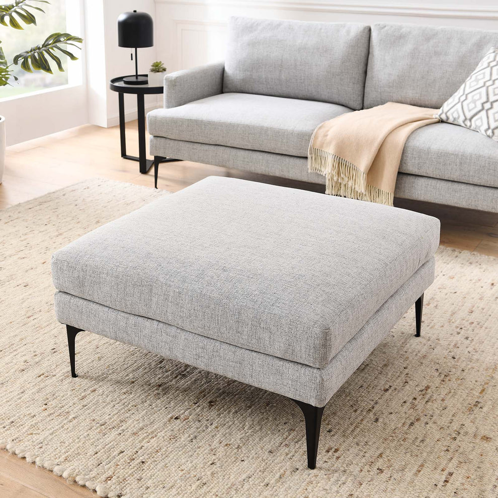 Evermore Upholstered Fabric Ottoman By Modway - EEI-6015 | Ottomans | Modishstore - 24