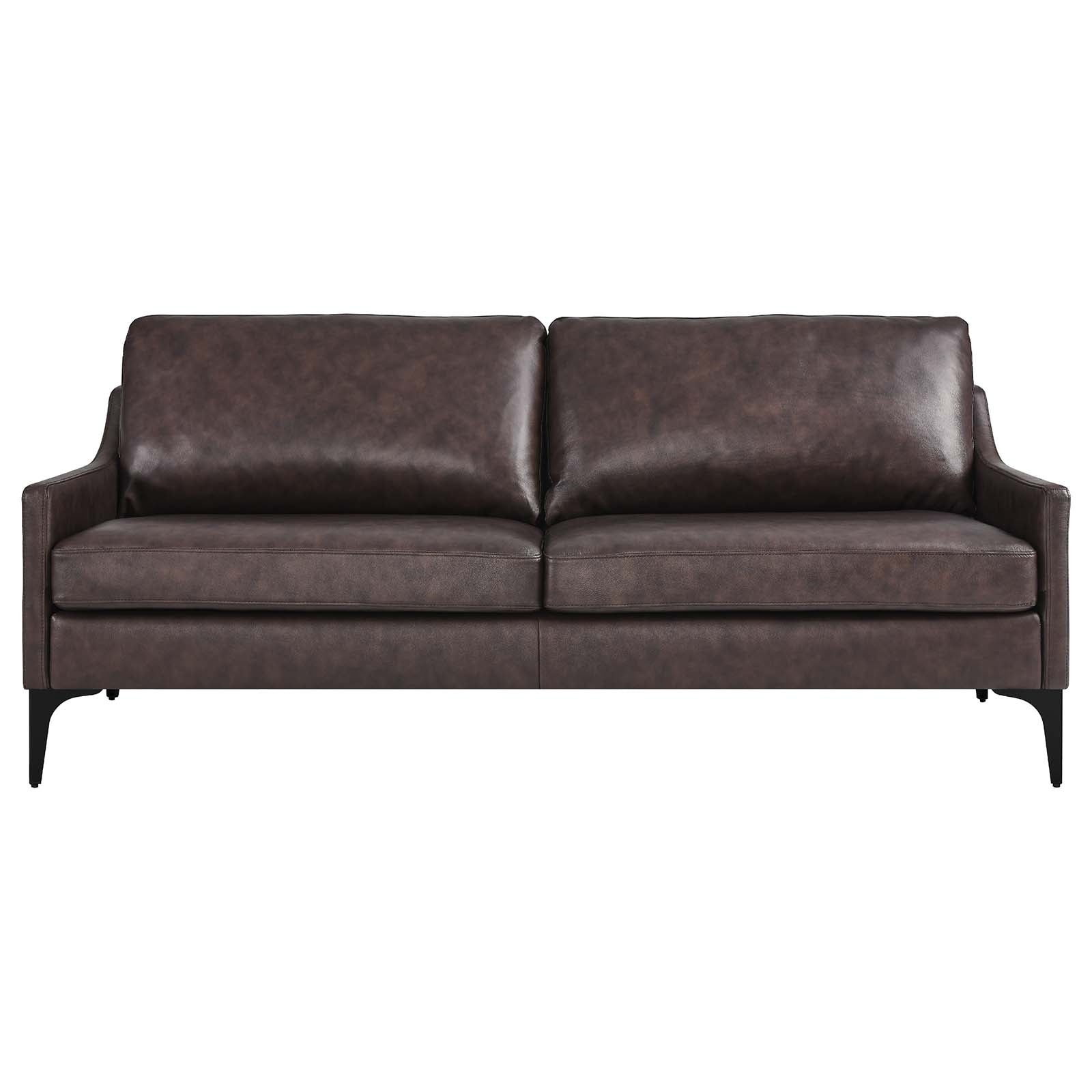 Corland Leather Sofa By Modway - EEI-6018 | Sofas | Modishstore - 5
