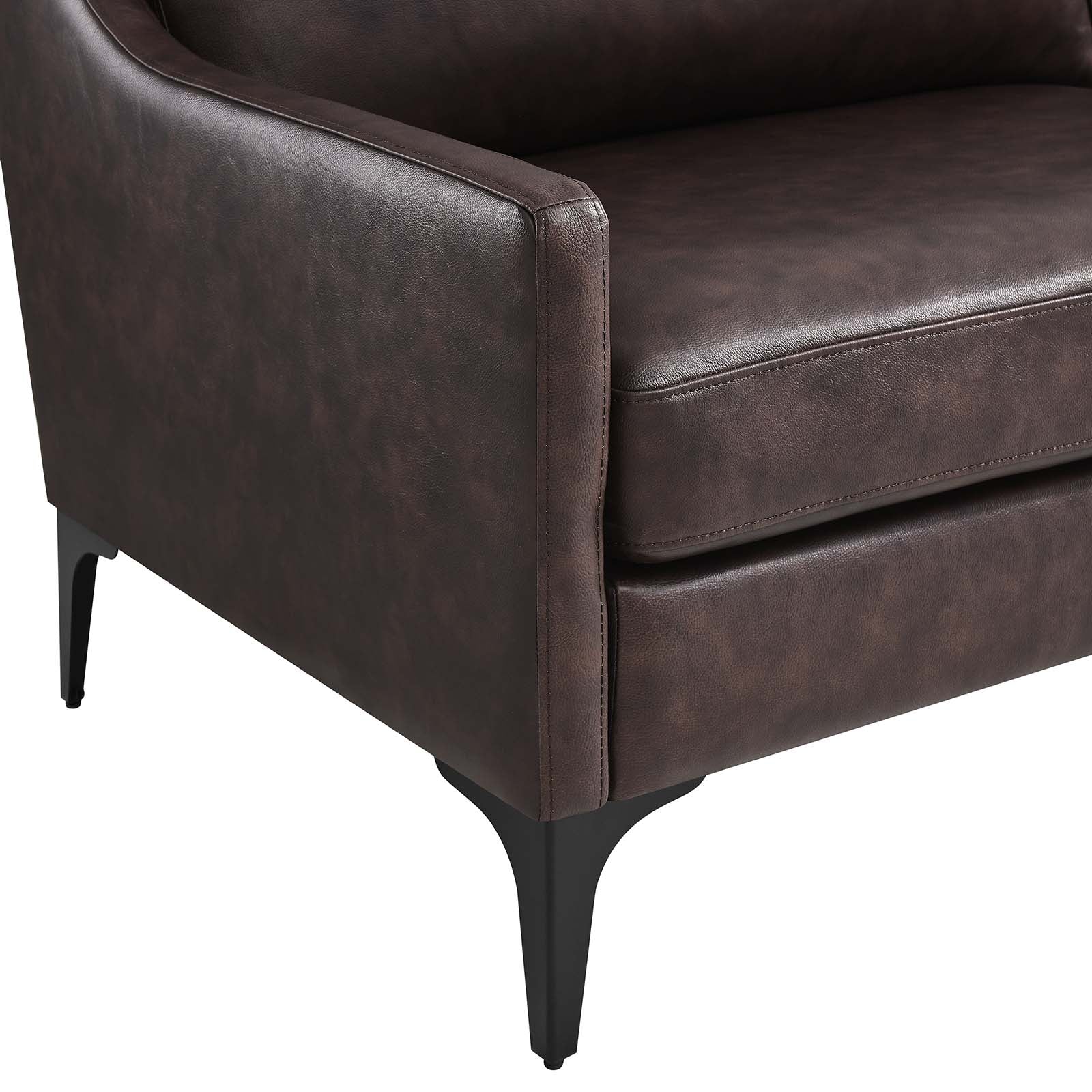 Corland Leather Sofa By Modway - EEI-6018 | Sofas | Modishstore - 6