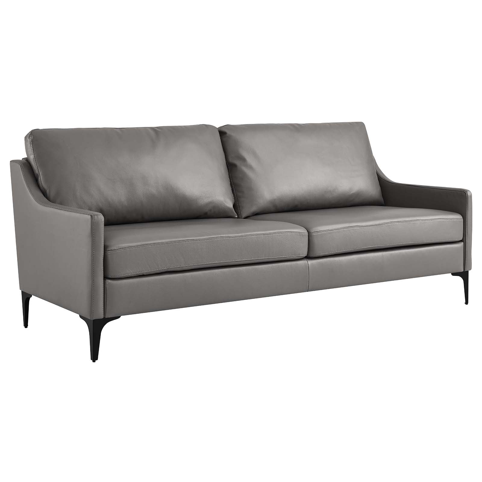 Corland Leather Sofa By Modway - EEI-6018 | Sofas | Modishstore - 9