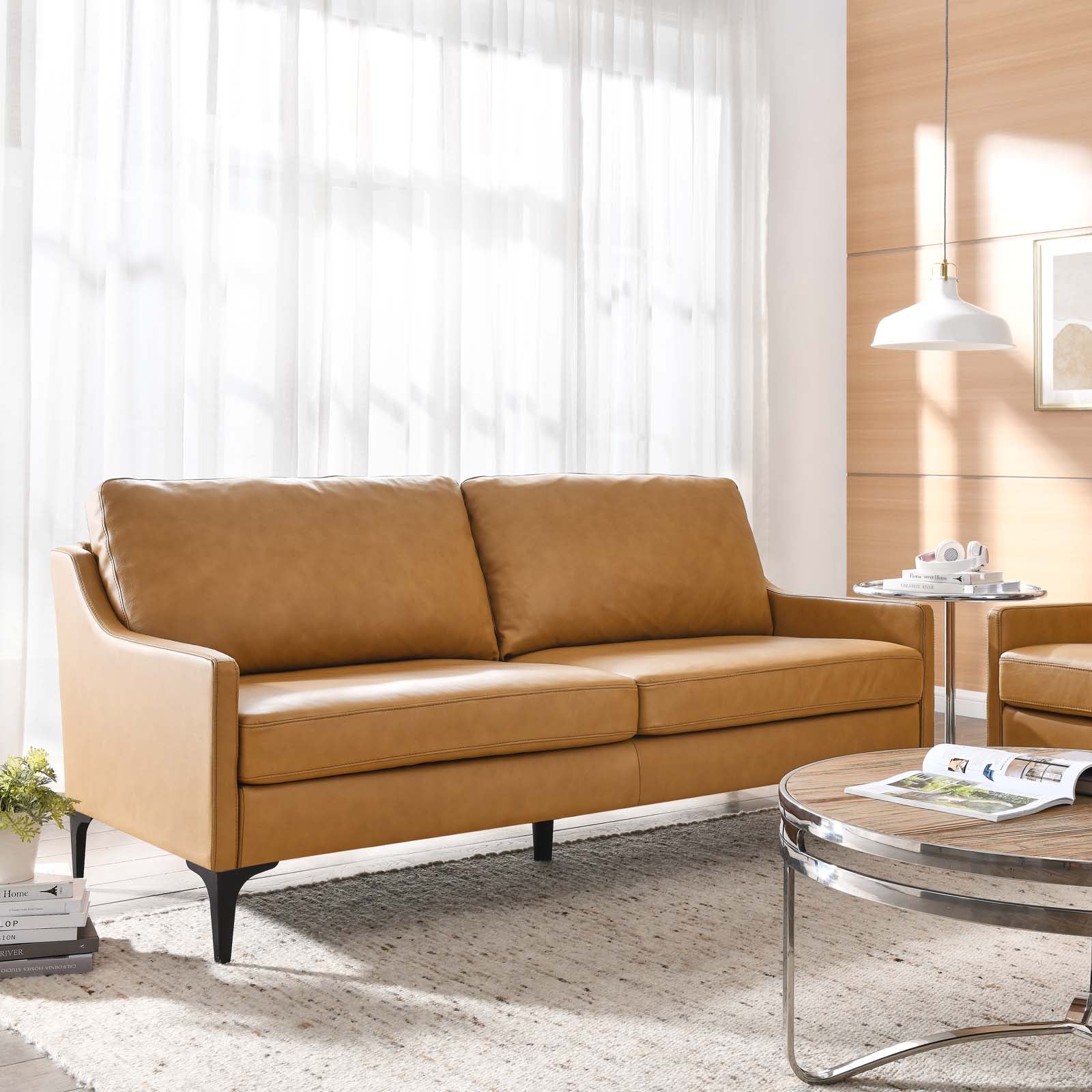 Corland Leather Sofa By Modway - EEI-6018 | Sofas | Modishstore - 24