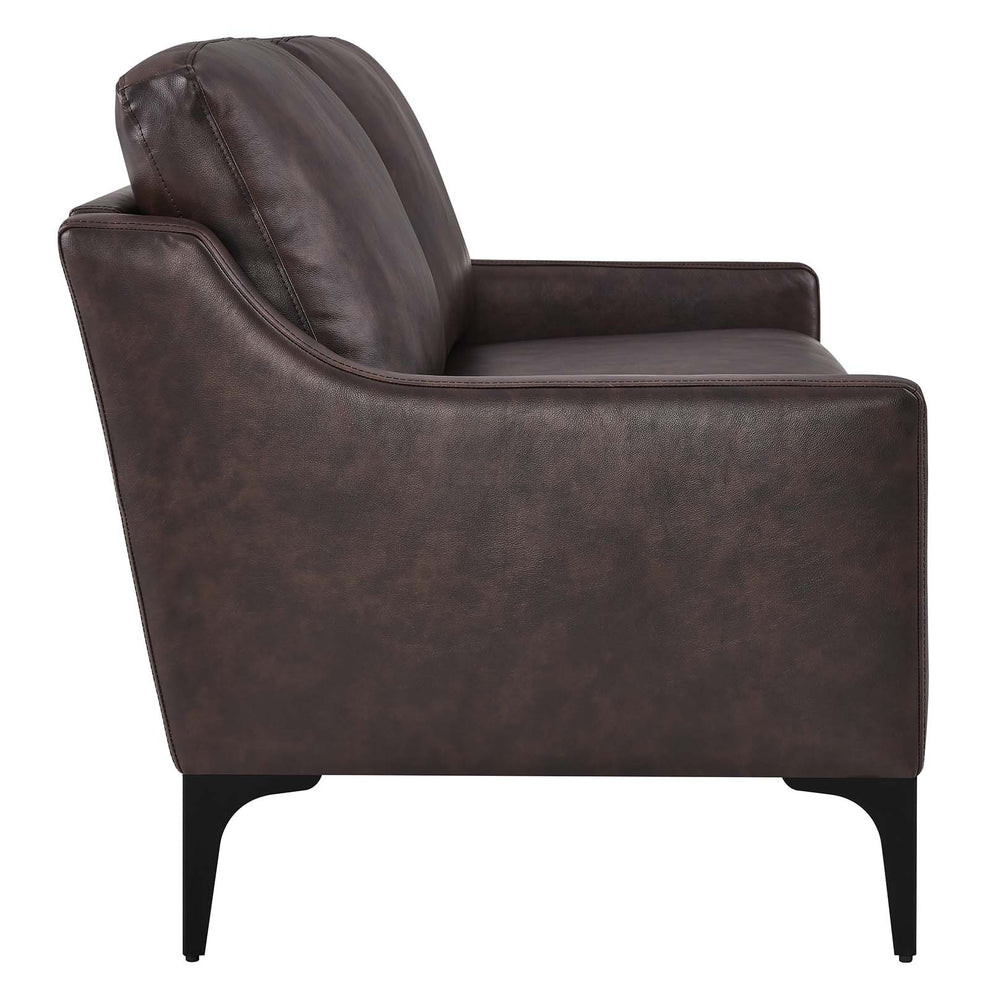 Corland Leather Loveseat By Modway - EEI-6020 | Loveseats | Modishstore - 2