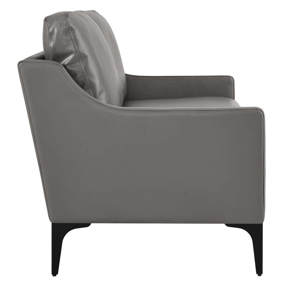 Corland Leather Loveseat By Modway - EEI-6020 | Loveseats | Modishstore - 10