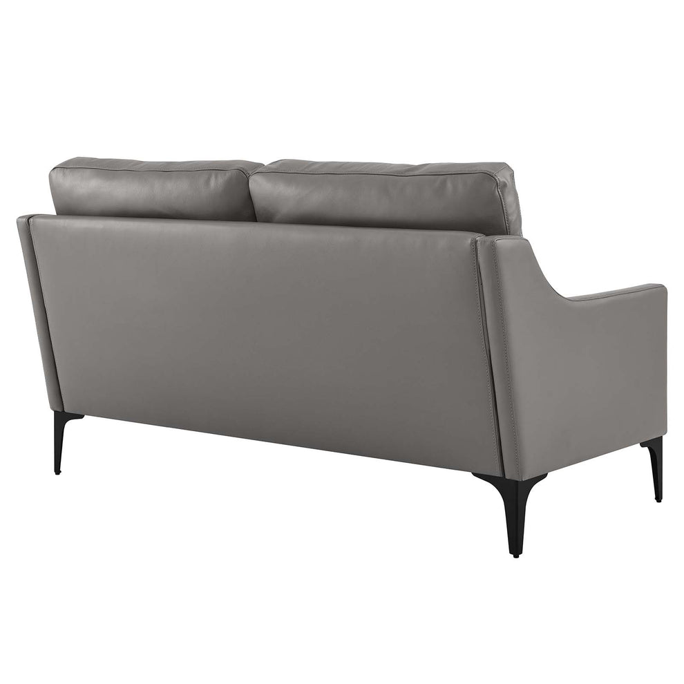 Corland Leather Loveseat By Modway - EEI-6020 | Loveseats | Modishstore - 11