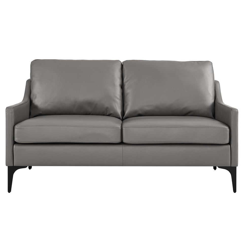 Corland Leather Loveseat By Modway - EEI-6020 | Loveseats | Modishstore - 12