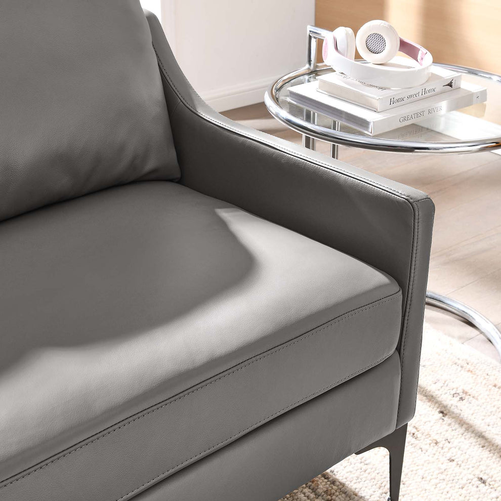 Corland Leather Loveseat By Modway - EEI-6020 | Loveseats | Modishstore - 15