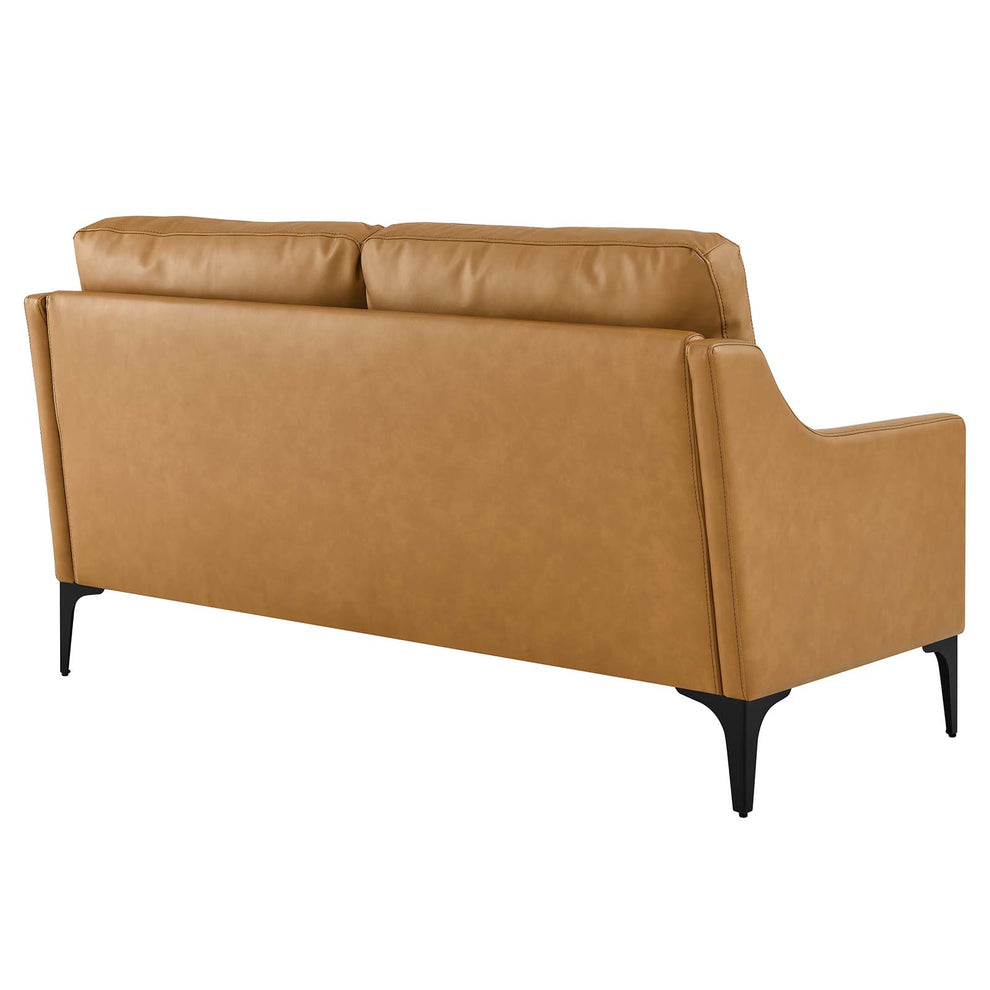 Corland Leather Loveseat By Modway - EEI-6020 | Loveseats | Modishstore - 19