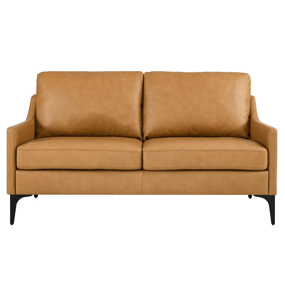Corland Leather Loveseat By Modway - EEI-6020 | Loveseats | Modishstore - 20