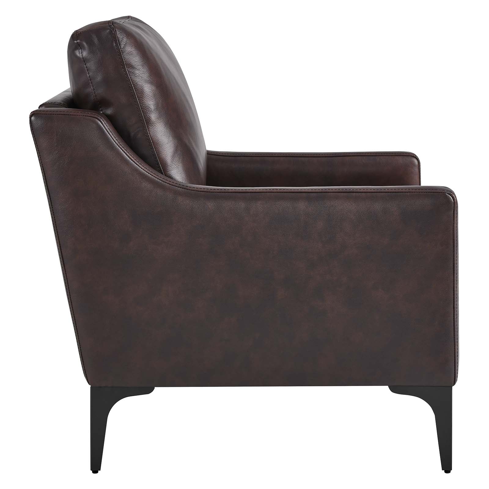 Corland Leather Armchair By Modway - EEI-6022 | Armchairs | Modishstore - 2