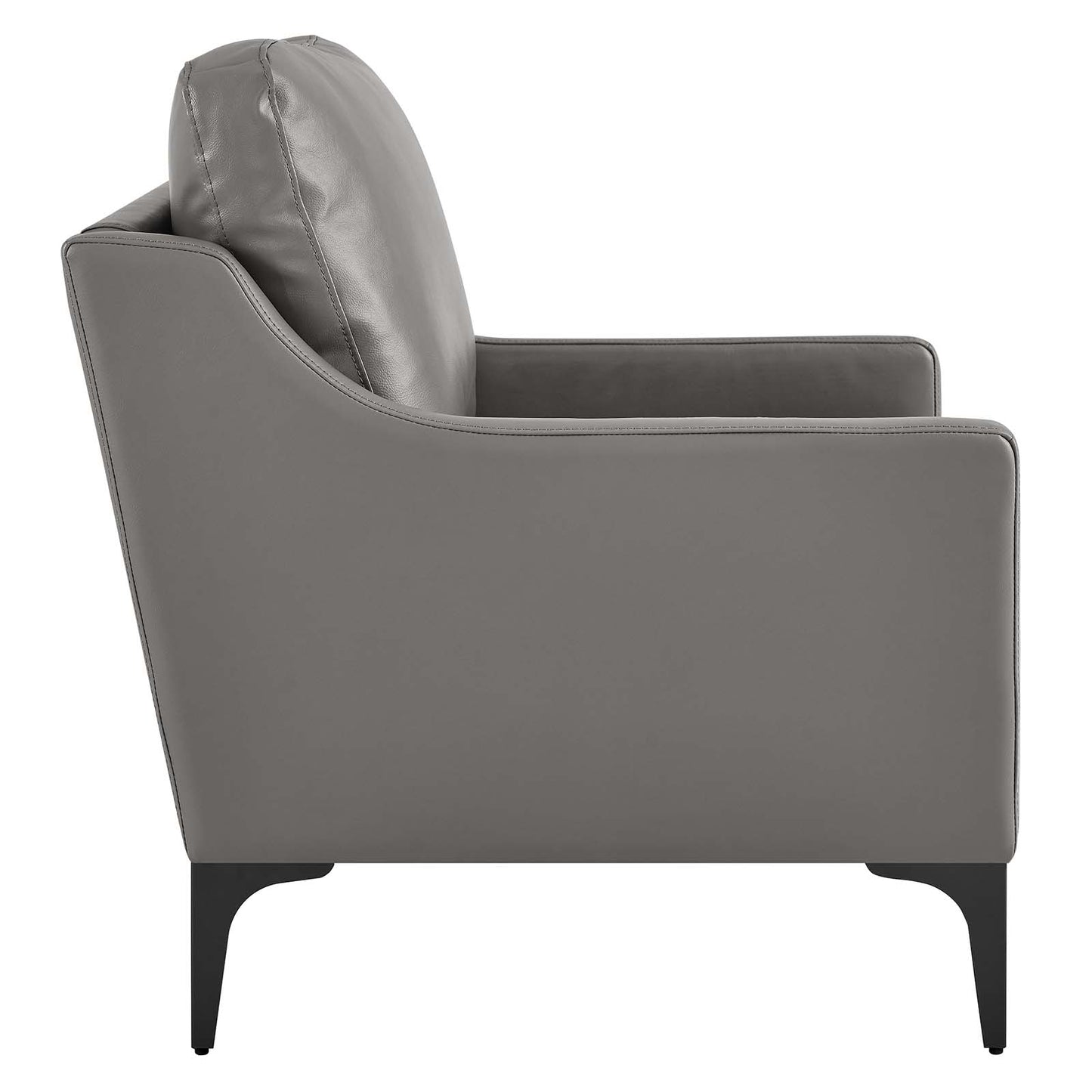 Corland Leather Armchair By Modway - EEI-6022 | Armchairs | Modishstore - 10