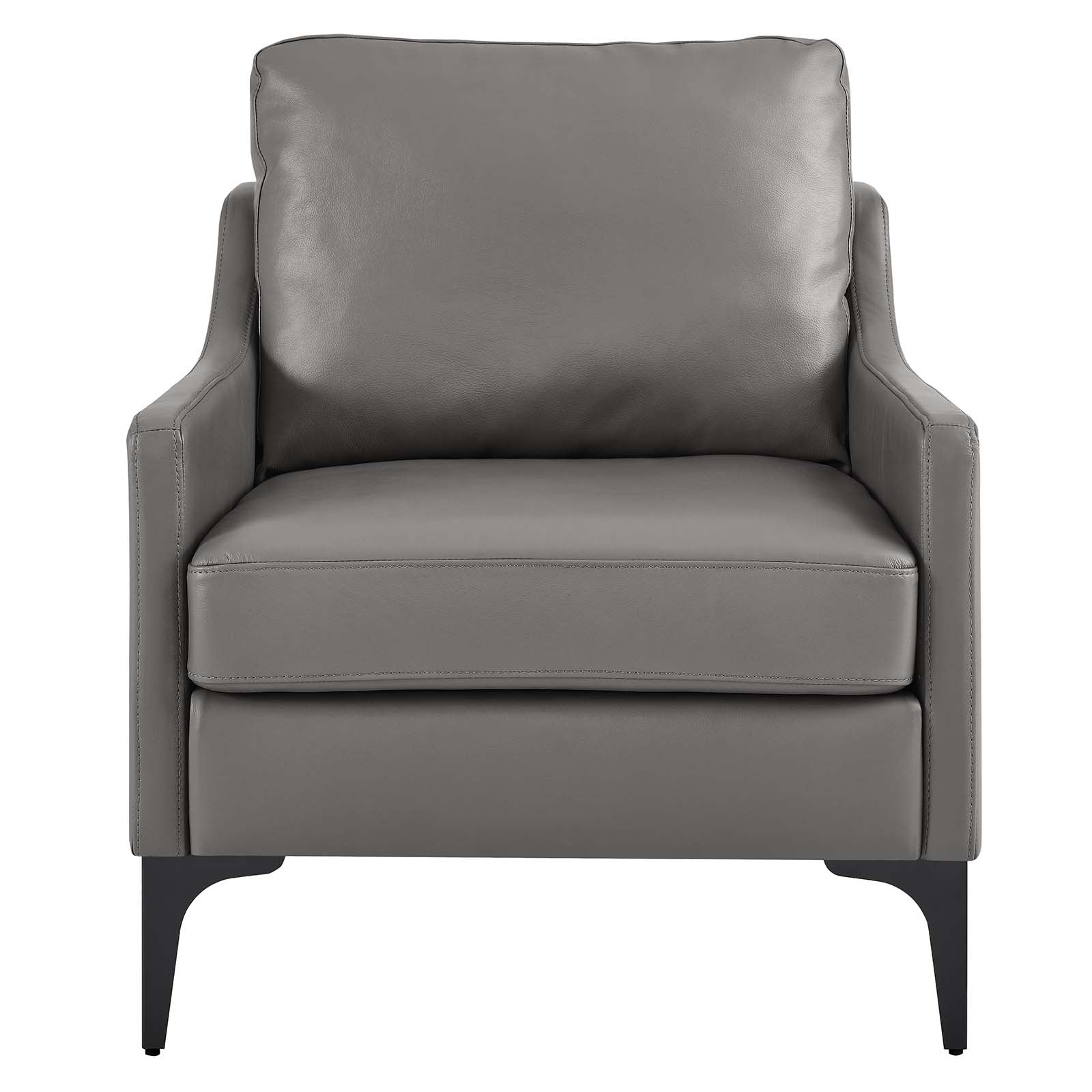 Corland Leather Armchair By Modway - EEI-6022 | Armchairs | Modishstore - 12