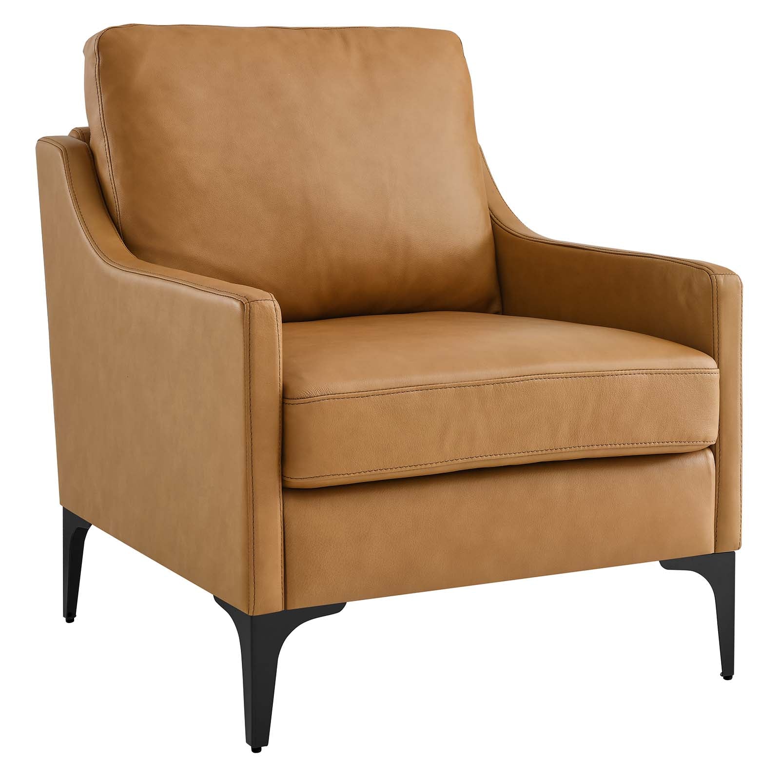 Corland Leather Armchair By Modway - EEI-6022 | Armchairs | Modishstore - 17