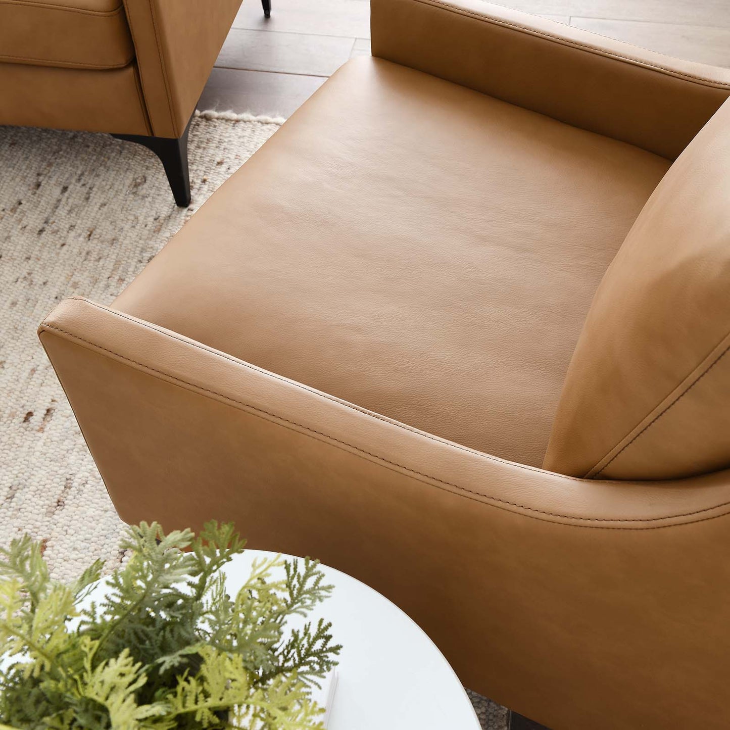 Corland Leather Armchair By Modway - EEI-6022 | Armchairs | Modishstore - 23