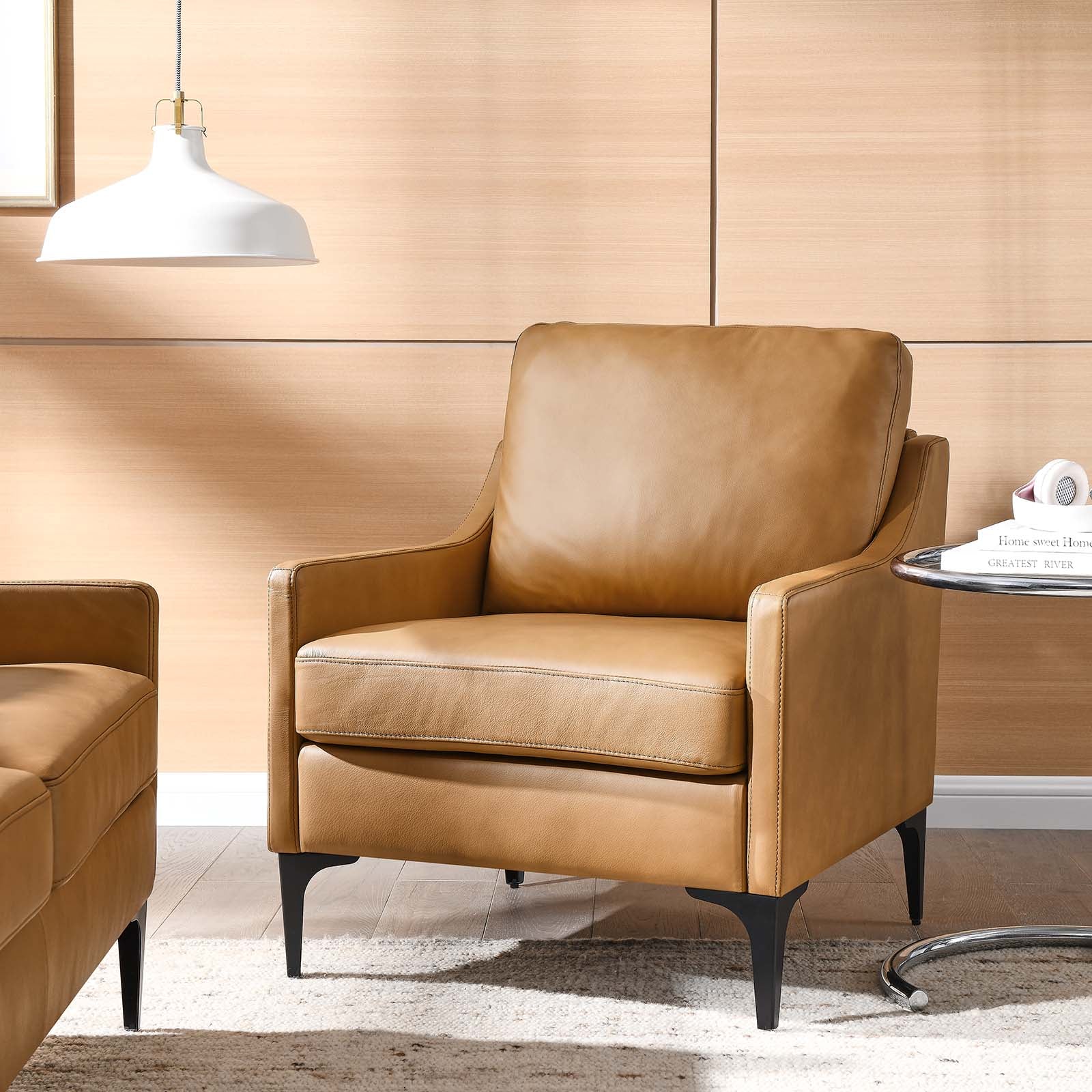 Corland Leather Armchair By Modway - EEI-6022 | Armchairs | Modishstore - 24