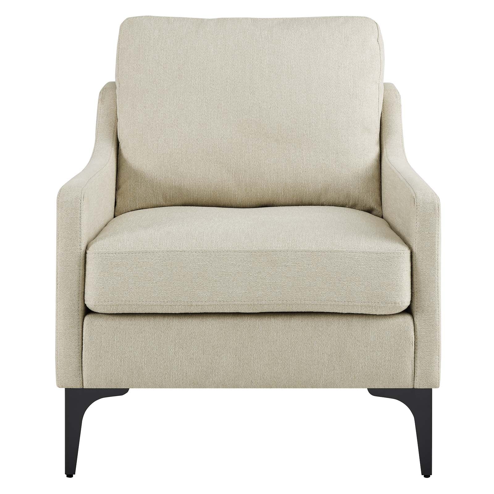 Corland Upholstered Fabric Armchair By Modway - EEI-6023 | Armchairs | Modishstore - 4