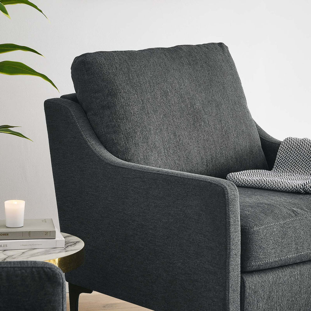 Corland Upholstered Fabric Armchair By Modway - EEI-6023 | Armchairs | Modishstore - 16