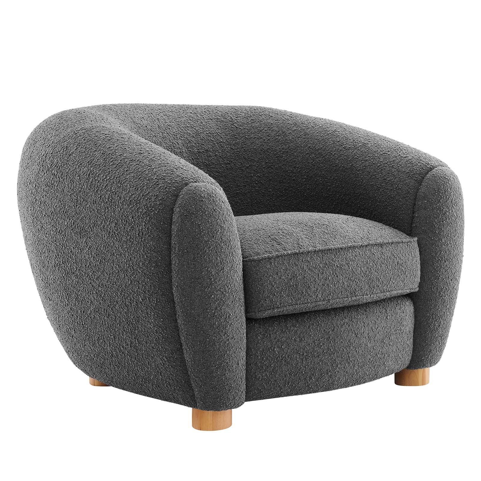 Abundant Boucle Upholstered Fabric Armchair By Modway | Armchairs | Modishstore-2