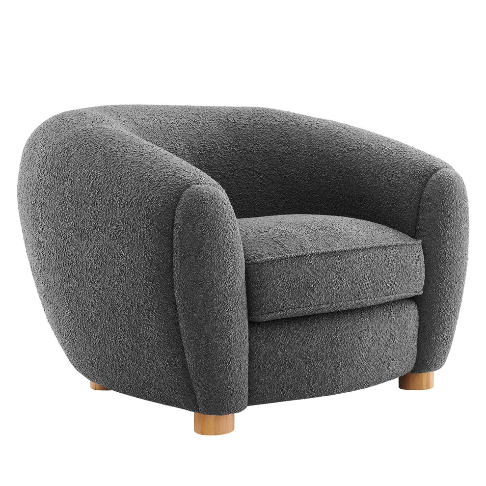 Abundant Boucle Upholstered Fabric Armchair By Modway - EEI-6025 | Armchairs | Modishstore - 2
