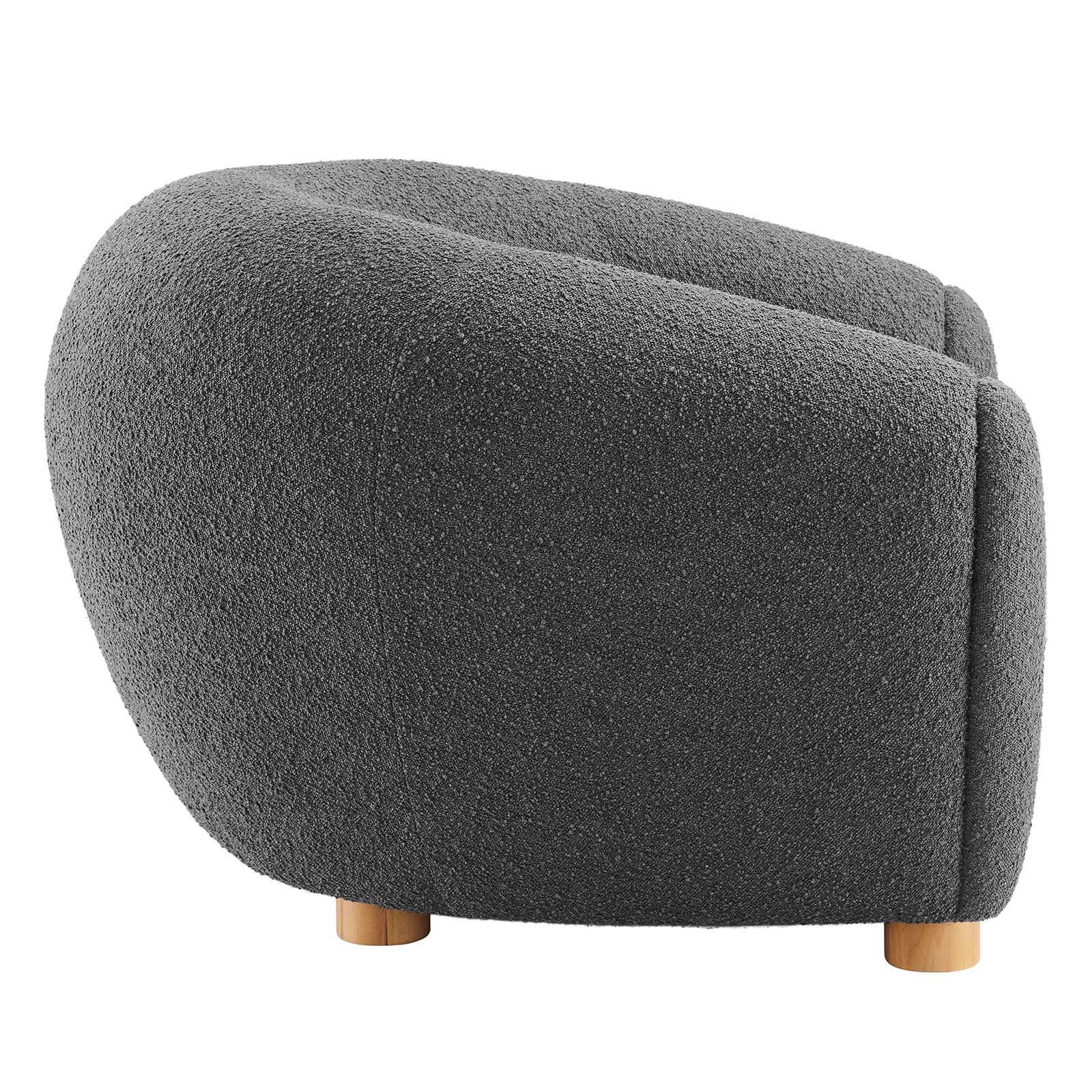 Abundant Boucle Upholstered Fabric Armchair By Modway | Armchairs | Modishstore-4