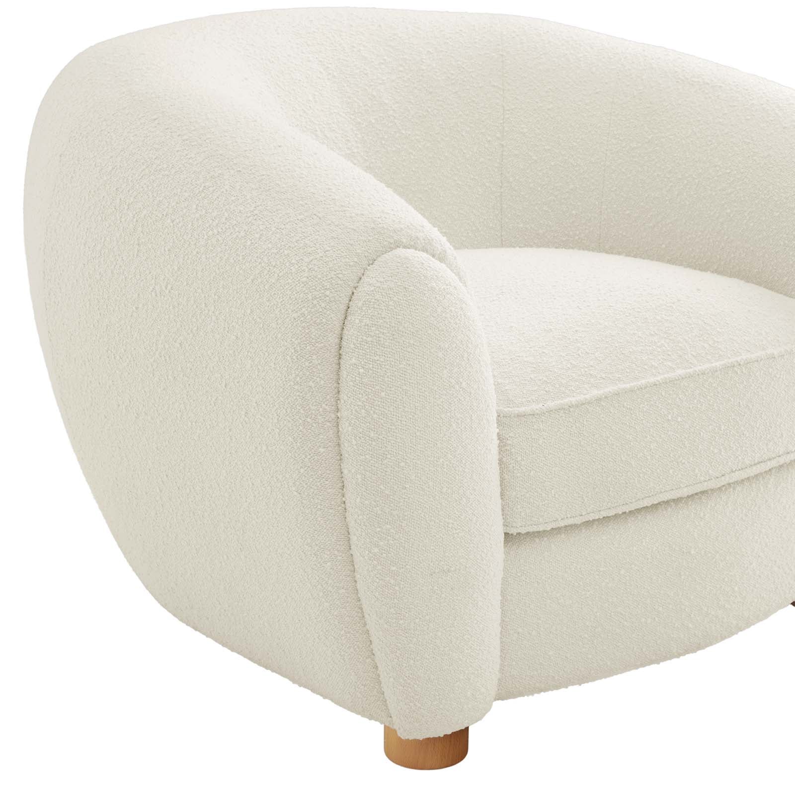 Abundant Boucle Upholstered Fabric Armchair By Modway | Armchairs | Modishstore-13